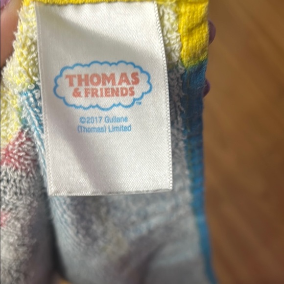 Thomas & Friends Blue and Yellow Kids Bib - Picture 2 of 4